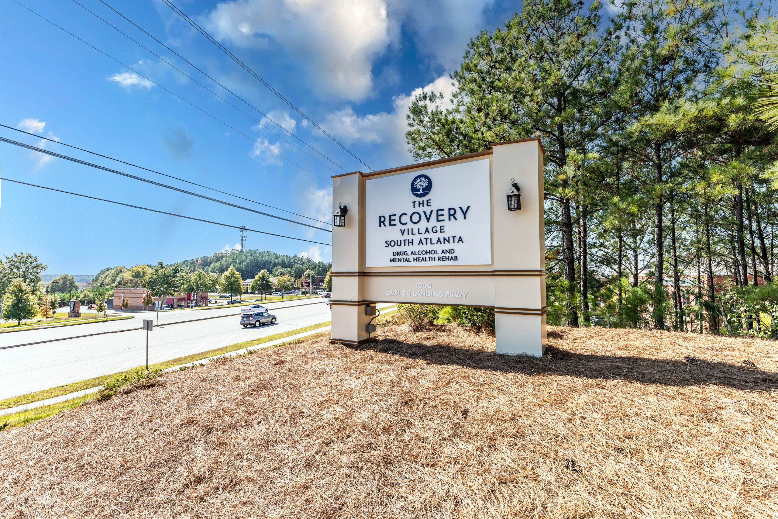 The Recovery Village South Atlanta Drug and Alcohol Rehab - Street view of sign at facility entrance (1)