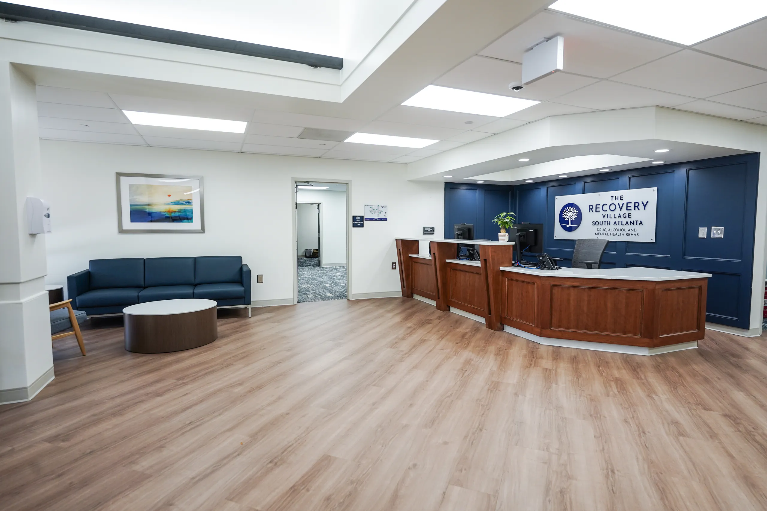 The-Recovery-Village-South-Atlanta-Drug-Alcohol-and-Mental-Health-Rehab-Welcoming-Reception-Area-and-Front-Desk